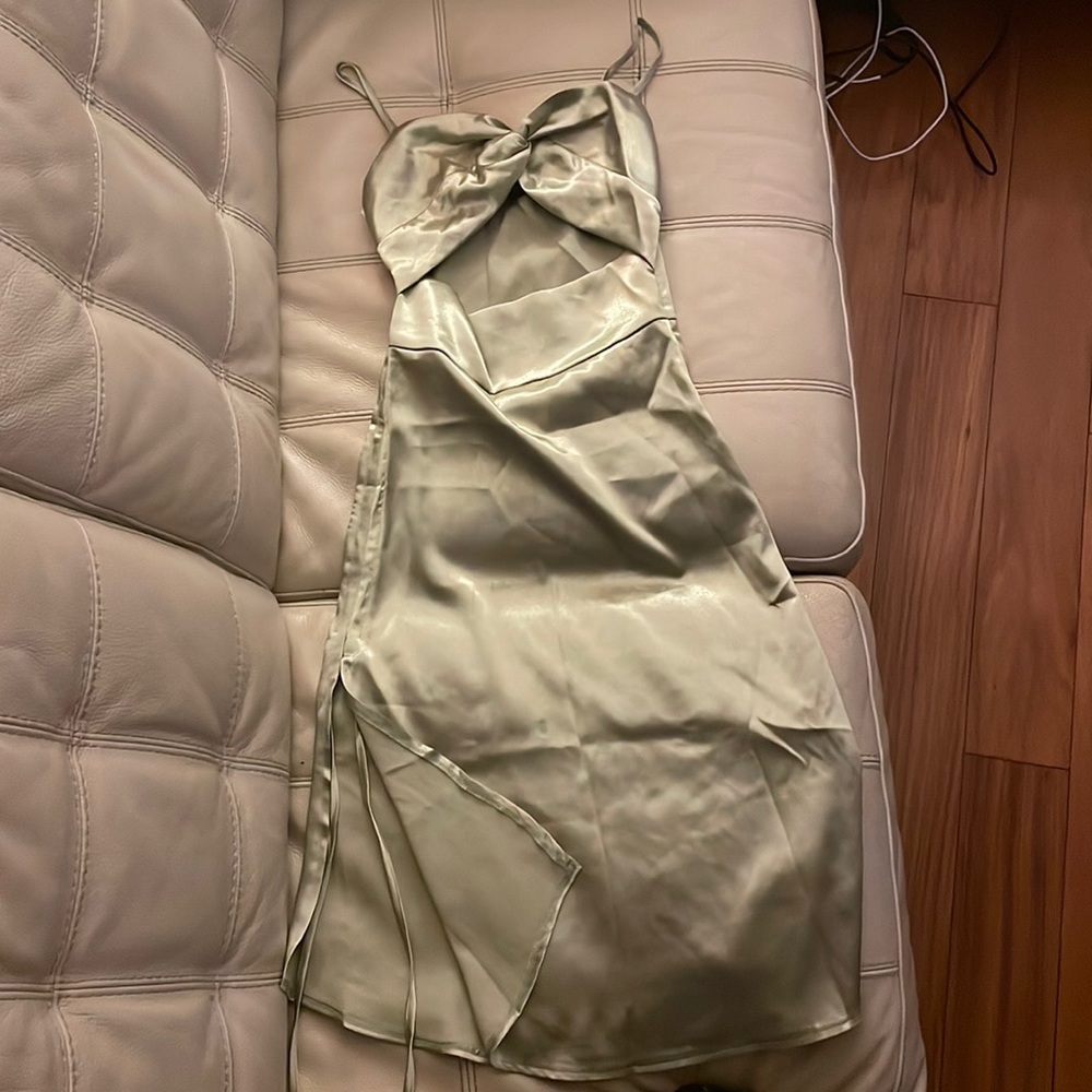 XS Satin midi dress